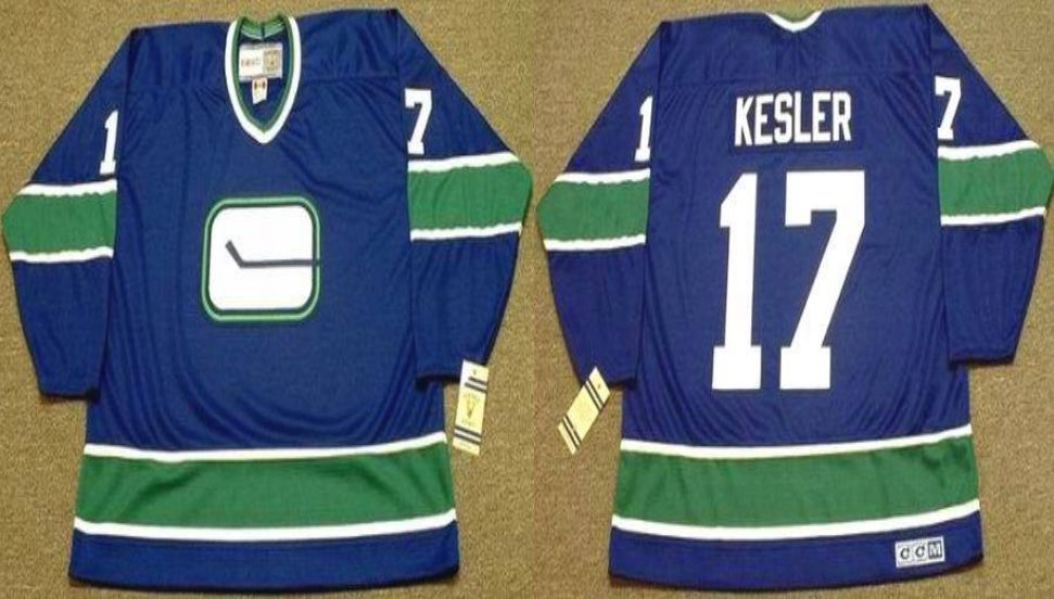 2019 Men Vancouver Canucks #17 Kesler Blue CCM NHL jerseys->vancouver canucks->NHL Jersey
